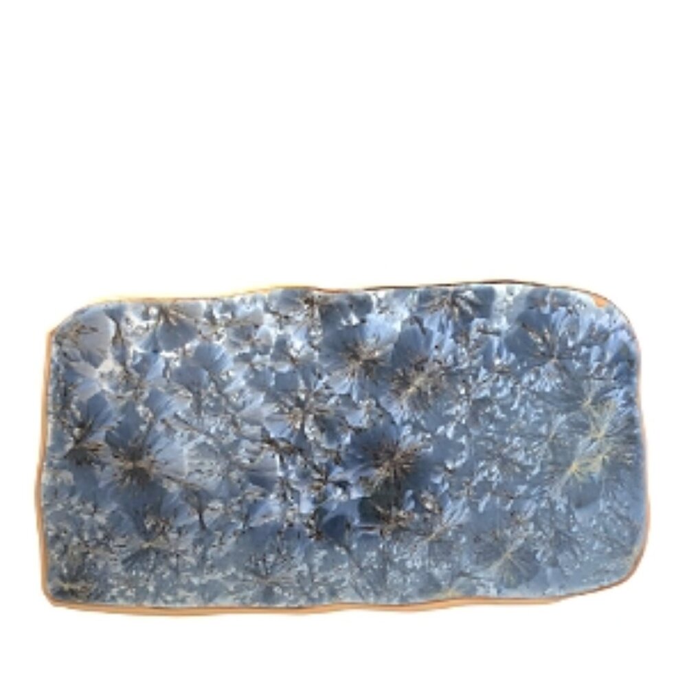 Michael Wainwright Borealis Frost Blue Tray, Medium